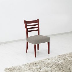Forbyt Napínací poťah na sedák stoličky Denia svetlosivá, 45 x 45 cm, sada 2 ks