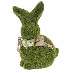 Veľkonočná dekorácia Zelený zajačik, 20 cm