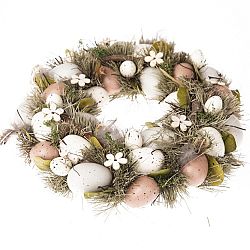 Veľkonočný veniec s vajíčkami Pavia, 31 cm 