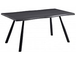 Jedálenský stôl Alfred 160x90 cm, tmavo šedý dub%