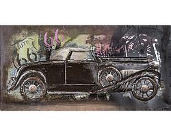 Kovový obraz na stenu Auto veterán 80x40 cm, vintage%
